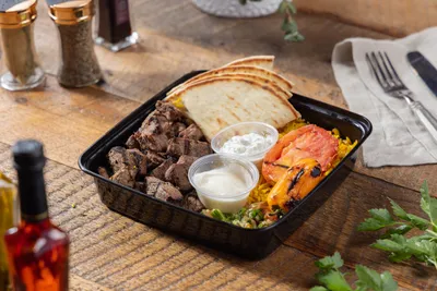 Lamb kabob from Ikaria Kitchen catering