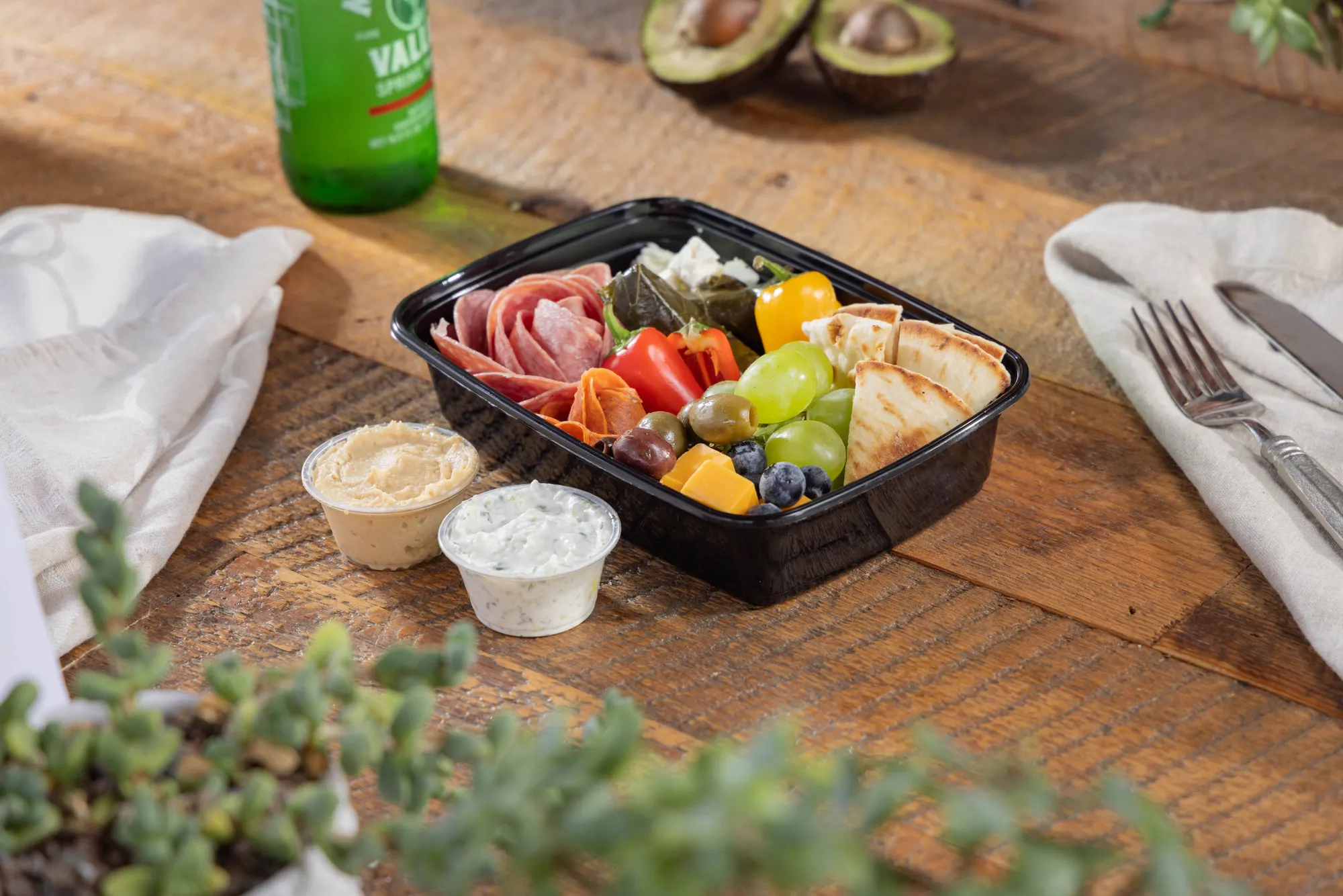 Mediterranean mezze platter from Ikaria Kitchen