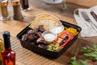 Top Sirloin kabob from Ikaria Kitchen catering